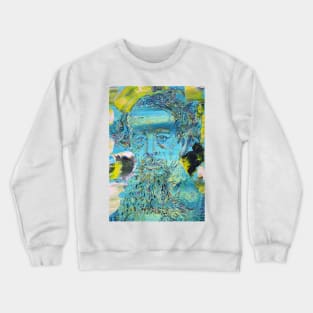 CHARLES DICKENS - oil portrait Crewneck Sweatshirt